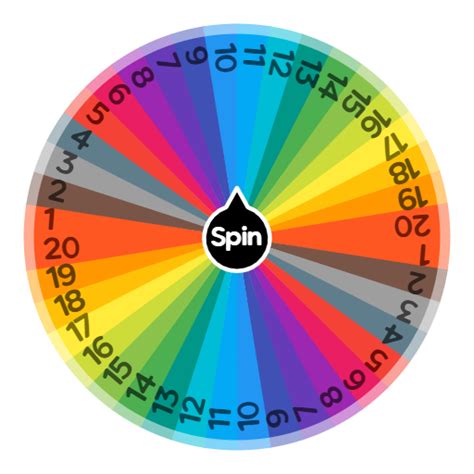 random number generator wheel 1-20|wheel spinner numbers 1 20.